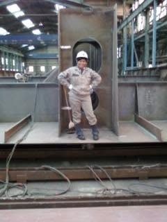 At the UD blocks, Tsuneishi shipyard, Japan
